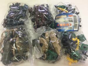 【即決・送料無料】カプセルゾイドブロックス PART2 発動編 3種×2カラー 全6種セット / ZOIDS yujin ユージン ガチャ 当時物