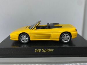 京商 KYOSHO 1/64 FERRARI 348 SPIDER フェラーリ スパイダー 黄