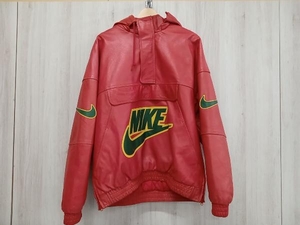 NIKE Supreme レザー ブルゾン レッド 19AW Leather anorak CK6218-687 Lサイズ ナイキ シュプリーム