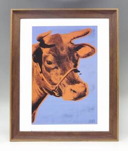 新品☆額付アートポスター★絵画☆Andy warhol★アンディ・ウォーホル☆アメリカンポップアート◎インテリア☆COW☆牛☆59