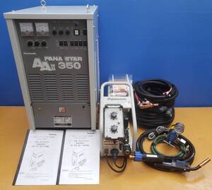 半自動溶接機 パナソニック インバータ式 AAⅡ350 1996年製 三相200V 中古フルセット CO2溶接動作確認済み (板金 自動車 DIY等に)