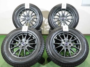 4本 社外 17インチ 7J +48 5H 114.3 スタッドレス ダンロップ ウインターマックス SJ8+ 225/65R17 エクストレイル CX-5 CX-8 アウトバック