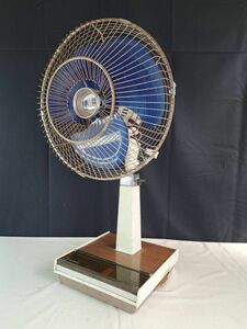 ナショナル 扇風機 F-35MG ELECTRIC FAN 35cm　3枚羽根　National　昭和レトロ　アンティーク 羽根の回転・首振り 動作確認済 首上下難あり