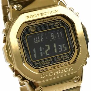 新品 CASIO カシオ G-SHOCK ジーショック マルチバンド6 Bluetooth 腕時計 GMW-B5000GD-9 電波ソーラー タフソーラー ゴールド フルメタル