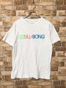 BILLABONG ビラボン メンズ カラフルロゴ 半袖Tシャツ L 白