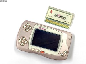 BANDAI バンダイ WonderSwan ワンダースワン パールピンク /FF2 ファイナルファンタジー2 本体 ソフトセット ジャンク 2879T15-21