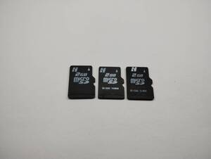  3枚セット　2GB　microSDカード フォーマット済み　メモリーカード