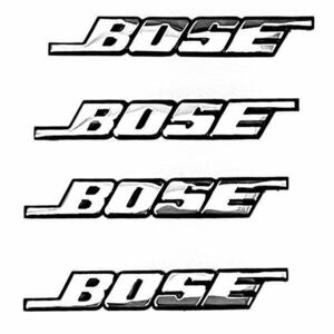 ボーズ BOSE スピーカーロゴプレート エンブレム ステッカー (4枚セット)