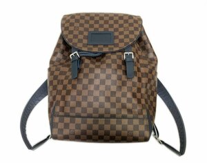 美品 LOUIS VUITTON ルイ・ヴィトン ダミエ ランナー N41377 リュックサック バックパック ブラウン系 シルバー金具