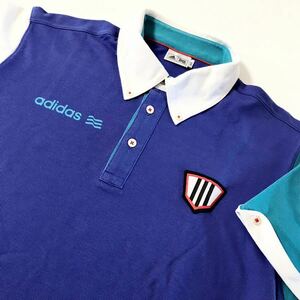 adidas GOLF/アディダスゴルフ☆半袖☆ポロシャツ☆ボタンダウン/ストレッチ/トップス/ジャケット/ゴルフウェア/マルチ/L