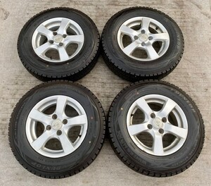 DUNLOP・スタッドレスタイヤ・165/80R13・アルミホイール付・13 X ５Ｊ・PCD:100・OFFSET:35・4穴・4本セット