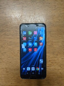 IY0956 docomo SIMフリー AQUOS sens2 SH-01L SHARP 4Gスマホ 簡易確認＆簡易清掃＆初期化OK 判定○ WebにてSIMロック解除受付手続済