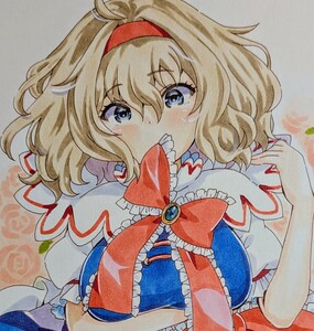 手書きイラスト/東方★アリス・マーガトロイド　A4コピックペーパー