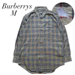 Burberry バーバリー ノバチェック ボタンダウン 長袖 シャツ M