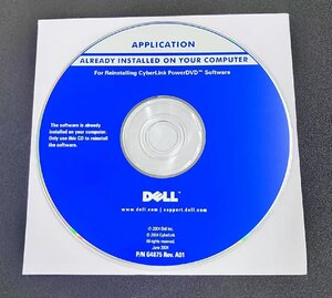 2YXS2452★現状品★DELL Application for Cyber Link Power DVD Software