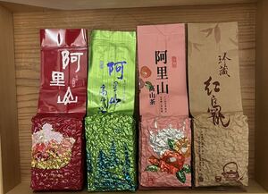 台湾茶 阿里山凍頂烏龍茶 四季春高山茶 金萱烏龍茶 梨山蜜香紅烏龍茶 