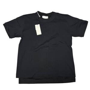 未使用 SACAI 20AW レイヤード Tシャツ ブラック size:4 /サカイ ニットパンツパーカースウェットブルゾンジャケットコート