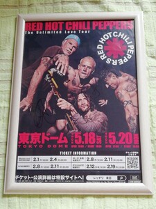 【直筆サイン入りフライヤー】 Red Hot Chili Peppers レッチリ チャドスミス、ジョン・フルシアンテ2024東京ドーム