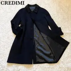 【美品】CREDIMI クレディミ　カシミヤ100% ステンカラーコート 黒 S