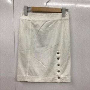 LESOUK 34 ルスーク スカート ひざ丈スカート バックファスナー Skirt Medium Skirt 白 / ホワイト / 10072867