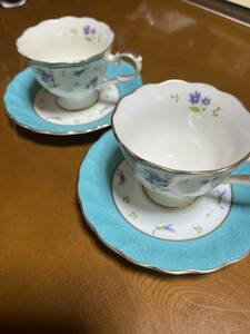 HOYA BONE China カップ&ソーサー 2客