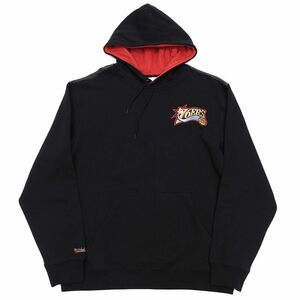 D0504SN11 未使用品 24SS Mitchell&Ness/アレンアイバーソン THE ANSWER パーカー 【サイズ：L】 ブラック NBA フィラデルフィア76ers 