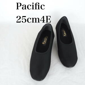 MK6191*Pacific*パシフィック*レディースパンプス*25cm4E*黒*日本製