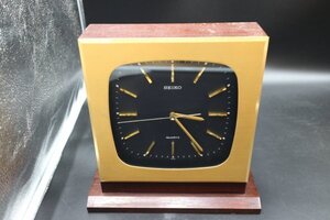 SEIKO/セイコー　QZ756　クォーツ時計　スイープ式　動作確認済　 置き時計 　レトロ　アンティーク