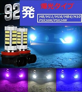 フォグランプ用 爆光! LED 80W H8/H11/H16兼用 ブルー 2個 スズキ SUZUKI 青 取り付け簡単! きれいな色味!