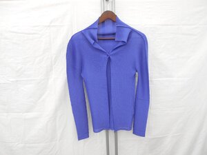 【ISSEY　MIYAKE】イッセイミヤケ　ドメスティックデザイナーズ　ブラウス　レディース　パープルネイビー　フリーサイズ　SY02-ZF5