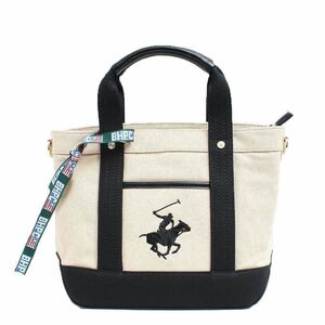 ビバリーヒルズポロクラブ BEVERLYHILLS POLO CLUB トートバッグ BH1006N-BEBKBK レディース ベージュ ブラック