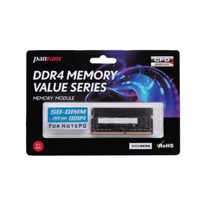 【中古】 CFD販売 Panram ノートPC用 メモリ DDR4-2666 (PC4-21300) 16GB×1枚 2