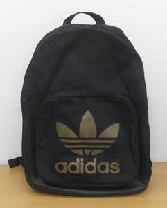 【中古品/現状品】★adidas アディダス リュック G84824 A9H001 ブラック/ゴールド アディダス ジャパン正規品