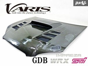 【程度良好!!】 VARIS バリス GDB インプレッサ WRX STi 中期 涙目 カーボン ボンネットフード パネル エアロ 外装 エアダクト 棚3B