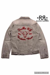 【美品】RRL ダブルアールエル 刺繍 デニムジャケット