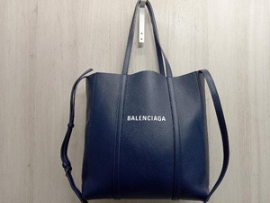 BALENCIAGA 551810 エヴリデイトートXS ネイビー バレンシアガ トートバッグ 保存袋付