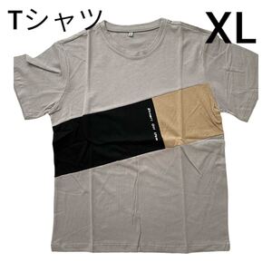 MengFan Tシャツメンズ 半袖 XLトップス ゆったり カットソー