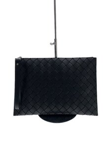 BOTTEGA VENETA◆ショルダーバッグ/-/BLK/無地/クラッチバック