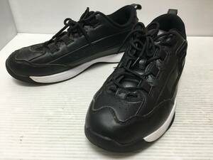 ♪FILA フィラ スニーカー 靴 ブラック 黒 26.5㎝ USS20041-014 4～5回使用 中古 メンズファッション (NF240907) 252-237