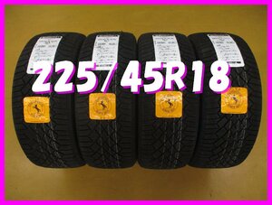 ★送料無料 B2s★　新品　ランフラット　スタッドレス　225/45R18　95T　コンチネンタル　ContactSSR　冬４本　※BMW3シリーズ等