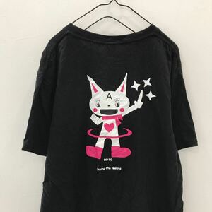  LV194 非売品 イオンモバイル 半袖Tシャツ 黒 メンズ XL