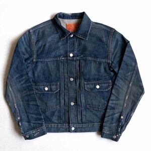 【名作】RRL 【TYPE 2 DENIM JACKET CRAZY HORSE 】S アメリカ製 デニムジャケット セカンド インディゴ Gジャン 2412731