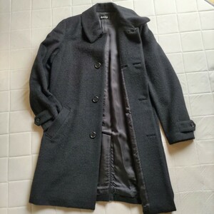 ☆新品タグ付デッドストック美品超希少90s★zuccaズッカ★黒ウールロングコート 定価\63,000送料込