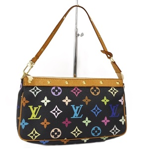 LOUIS VUITTON ポシェット アクセソワール ハンドバッグ モノグラム マルチカラー ノワール ブラック M92648