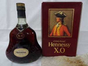 未開栓 Hennessy XO ヘネシー 金キャップ グリーンボトル 750ml 箱付 即決