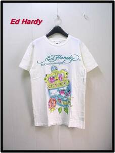 メンズ M 本物 正規品 【Ed Hardy エドハーディー キングスカルTシャツ】