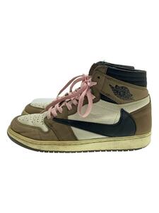 NIKE◆AIR JORDAN 1 HIGH OG TS SP/エアジョーダン1ハイ/ホワイト/CD4487-100/27cm