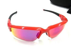 1円 ■美品■ OAKLEY オークリー OO9373-0570 70□06 114 ミラーレンズ サングラス 眼鏡 メガネ メンズ レディース レッド系 FF7556