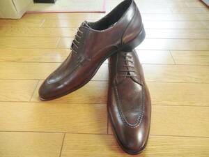 送無 JP DAVID Uチップ ビジネスシューズ　こげ茶　43　28.0cm J.P DAVID ジェイピーデビッド