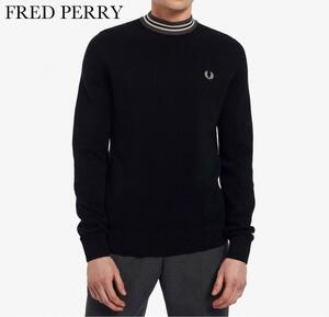 FRED PERRY フレッドペリー Cotton Crew Neck Sweater コットンクルーネックセーター K2548 102 S